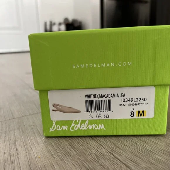 NEW Sam Edelman Flats - Whitney Slingback Pointed Toe Flat (Size 8) - Picture 2 of 6